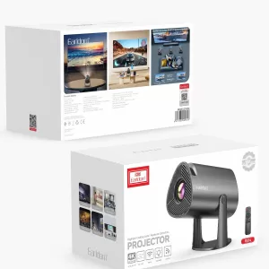 Earldom PJ04 4K Wifi Android Akıllı Projeksiyon Cihazı - Siyah