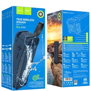 Hoco. HC6 Sports Bluetooth Kablosuz Hoparlör Suya Dayanıklı - Lacivert