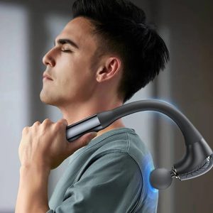 Yesido MG07 4 Adet uzun Kollu Değişir Başlıklı 5 Seviyeli Masaj Aleti - Siyah