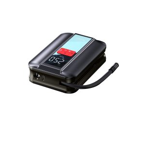 Yesido VC04 Çok Fonksiyonlu Dijital Göstergeli 4.000 mAh Bataryalı Kablosuz Hava Kompresörü - Siyah