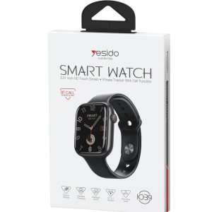 Yesido IO39 S10 2.01inç HD Dokunmatik Ekran BT Arama Destekli Wireless Şarjlı Akıllı Saat - Siyah